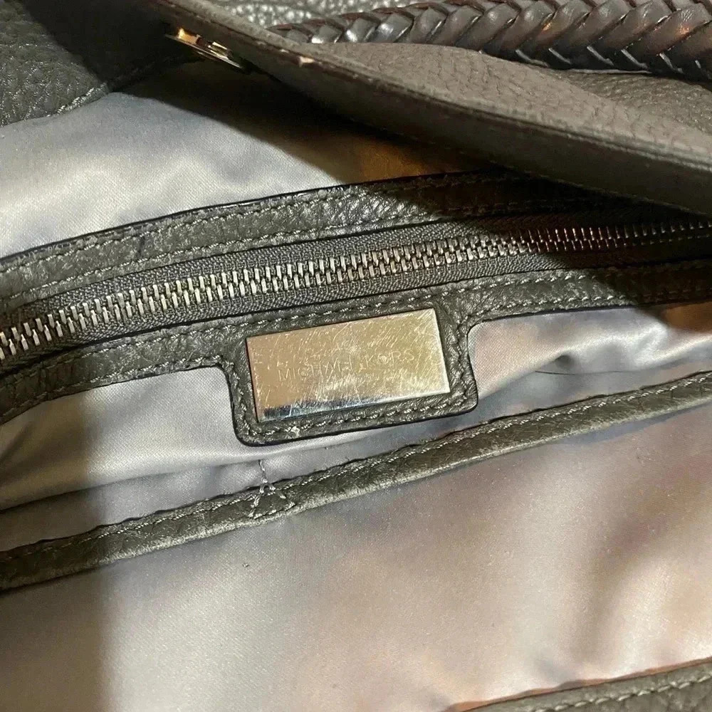 Michael kors grey distressed leather hobo/ shoulder handbag - Picture 12 of 15